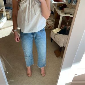 Cropped Levi 501’s